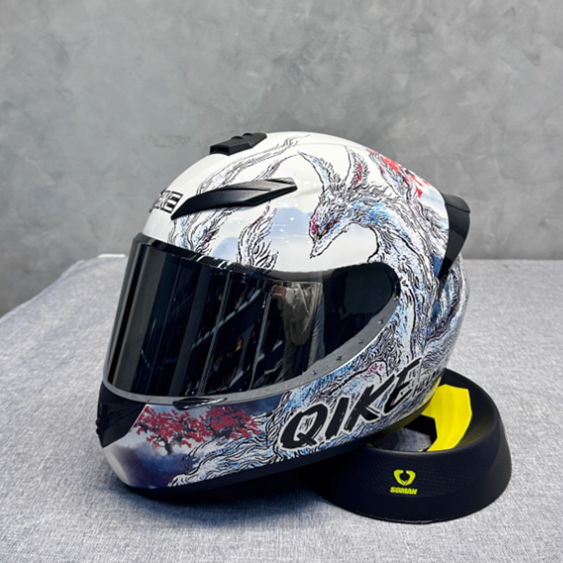 Motorcycle Gear Fox - Nine-Tailed Fox Full Face Motorcycle Helmet