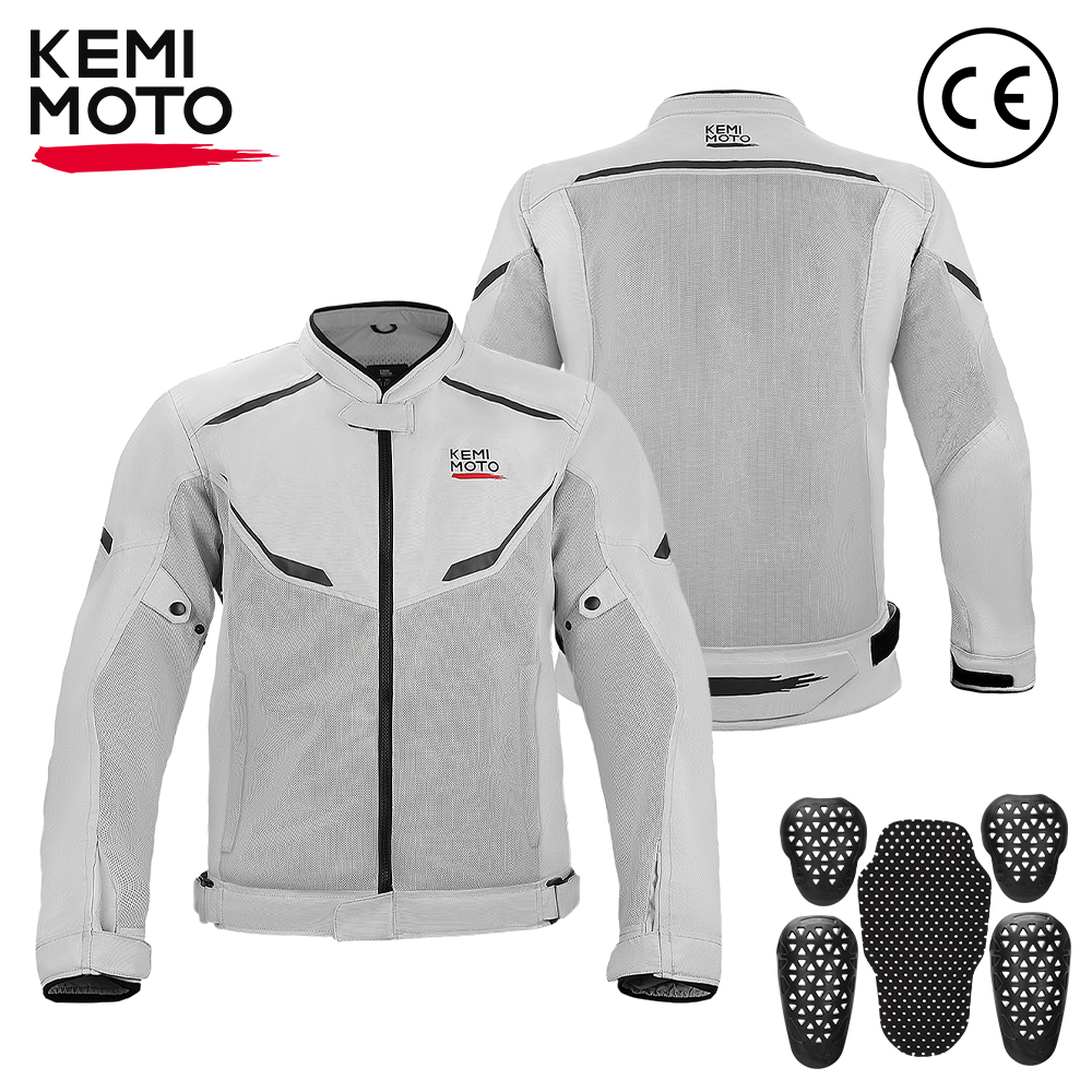 Motorcycle Gear Outfit - KEMIMOTO Men's Motorcycle Jacket Summer Soft