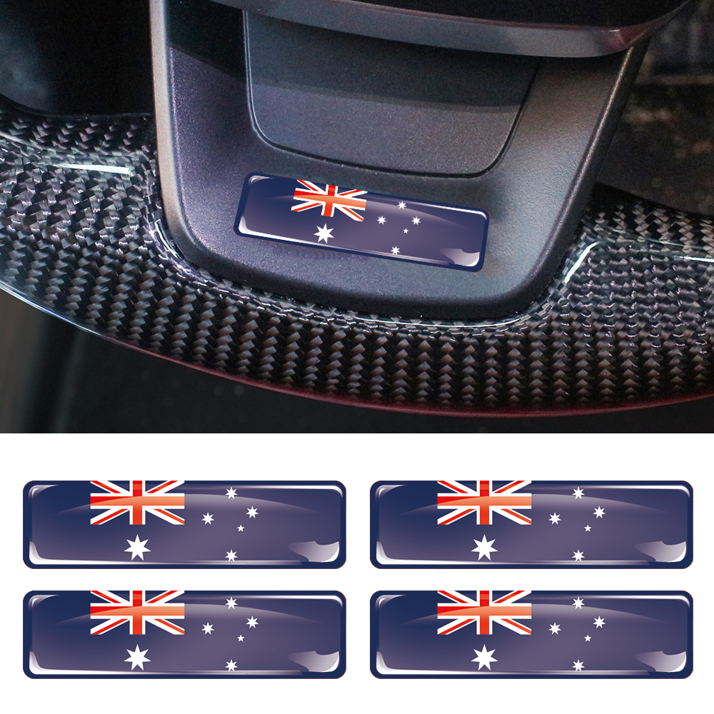 Motorcycle Gear In Australia - Australia Flag 3D Epoxy Resin Decorate