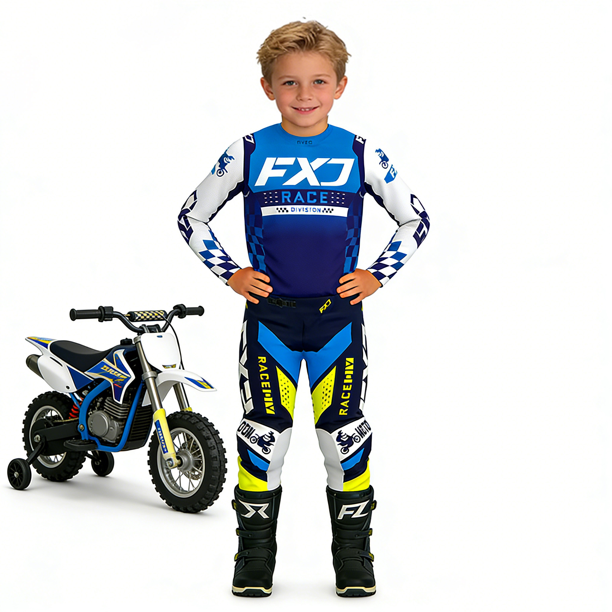 motocross child set Motorcycle - đánh giá và giá Motorcycle Gear For Kids