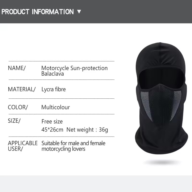 Full Face Mask Cycling Windpro - đánh giá và giá Neck Warmer Balaclava