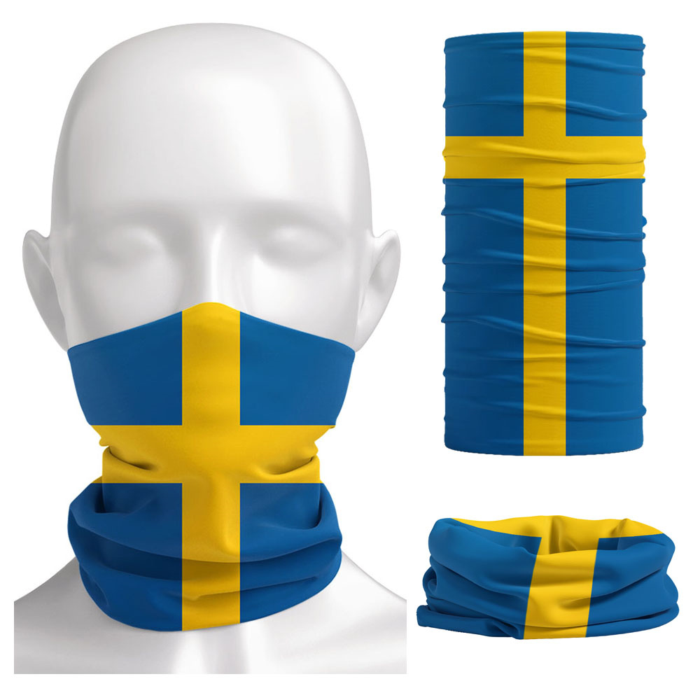 Sweden Flag Printed Bandana He - đánh giá và giá Neck Warmer Balaclava