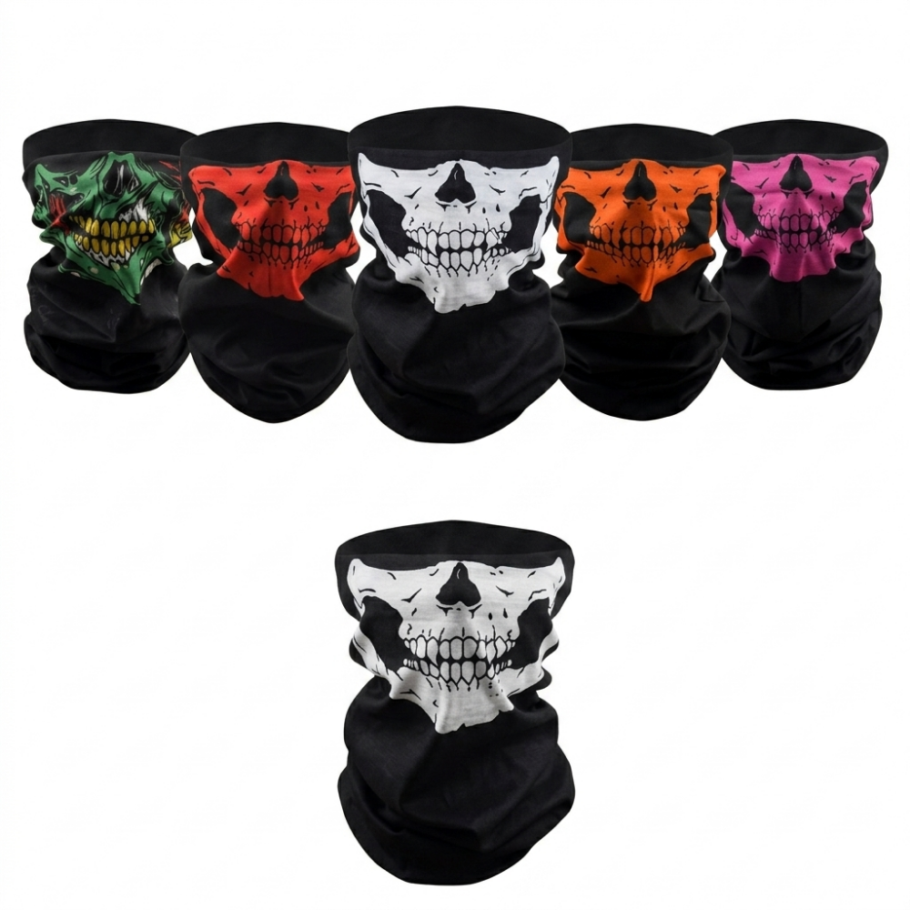 Skull Print Balaclava Face Mas - đánh giá và giá Motorcycle Gear Youtube