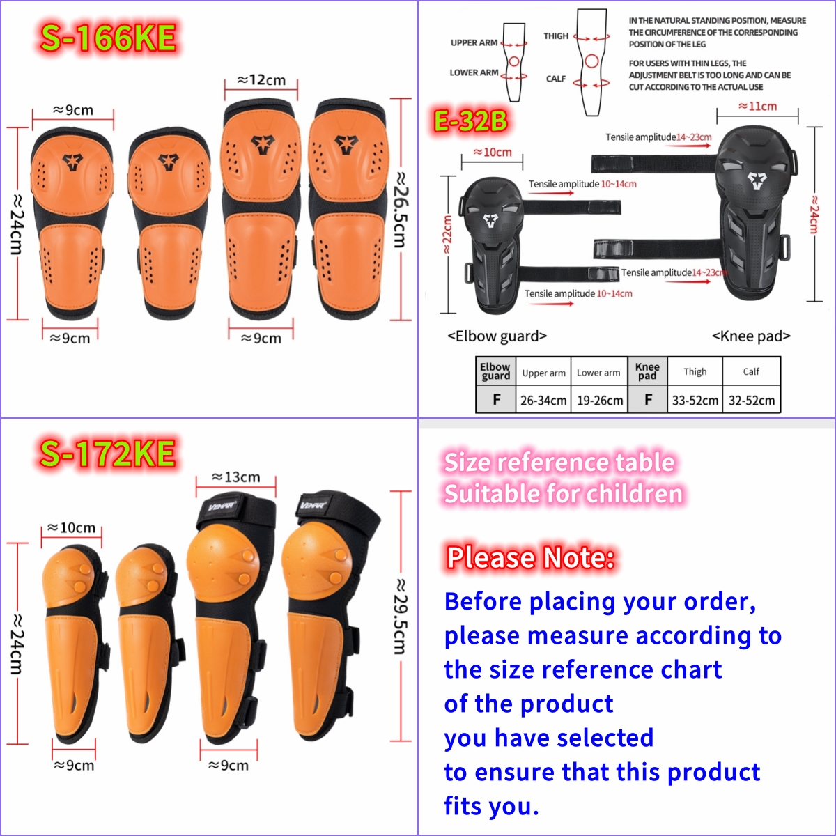 VEMAR Children Knee and Elbow  - đánh giá và giá Motorcycle Gear For Kids