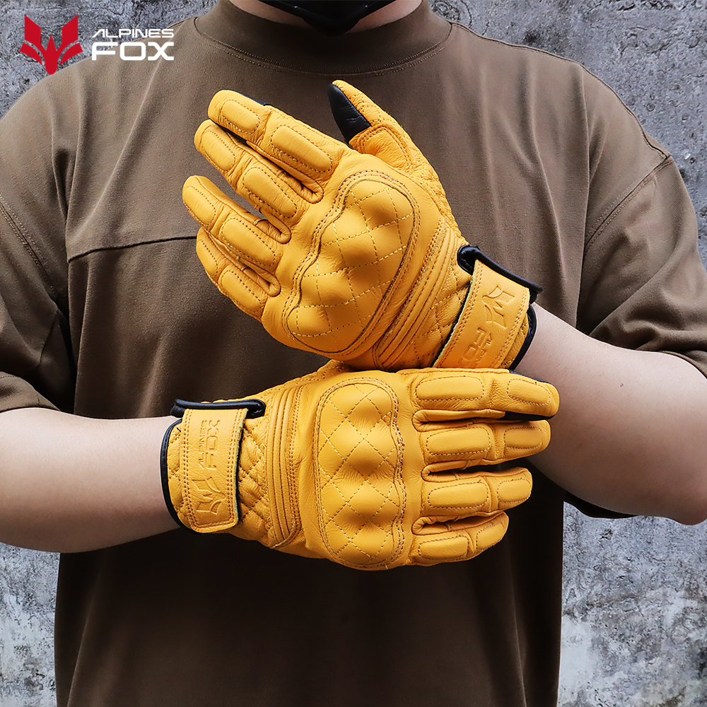 Retro Motorcycle Gloves Real L - đánh giá và giá Motorcycle Gear Fox