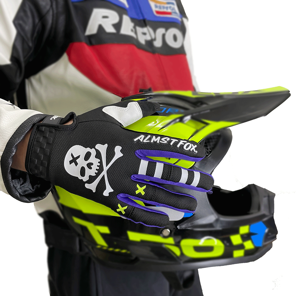 Almst Fox Skull Motorcycle Glo - đánh giá và giá Motorcycle Gear Fox
